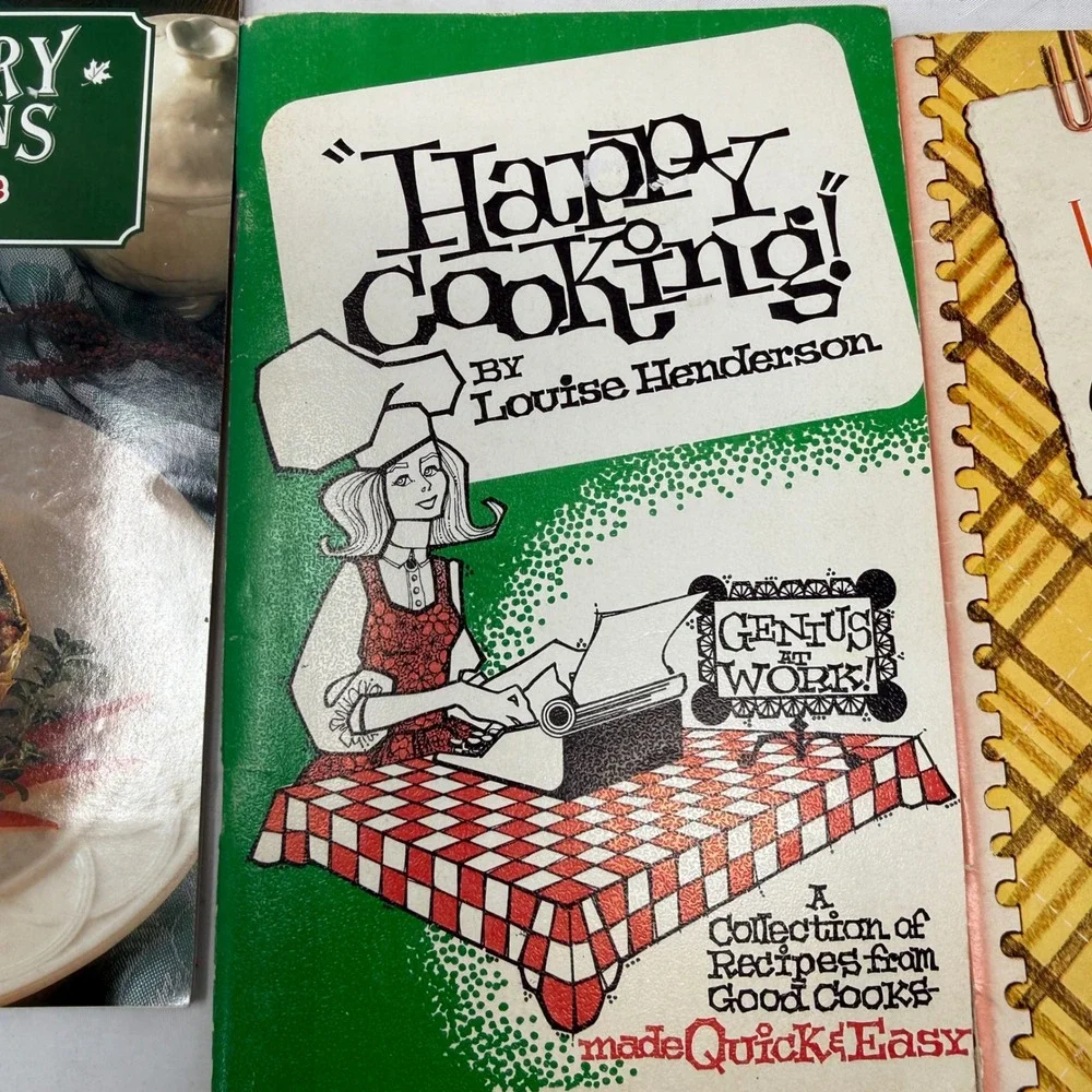 15 Vintage Cookbook Lot Betty Crocker Jell-O Martha Stewart Retro Recipes